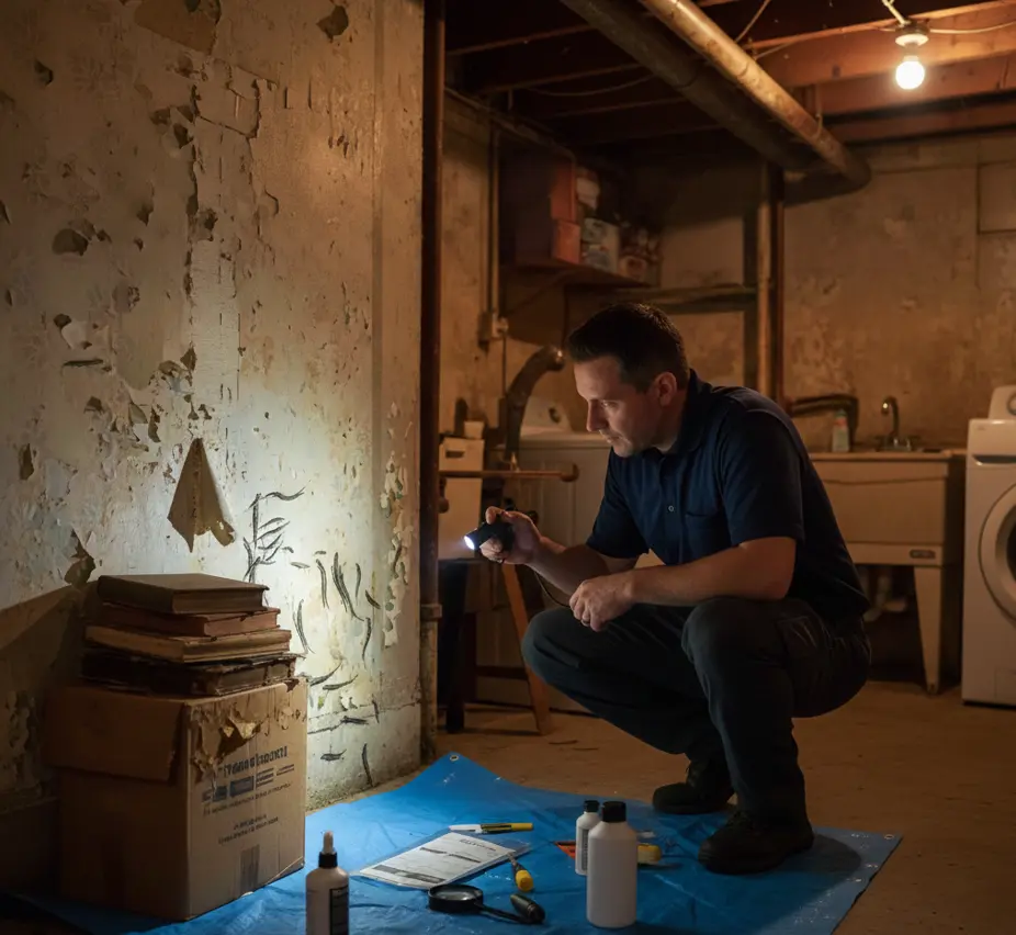 Silverfish infestation in a home and professional pest control solutions in Unknowncity